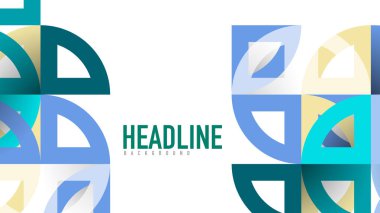 İş tanıtımı geometrik şablonu