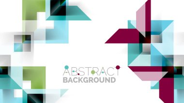 İş tanıtımı geometrik şablonu