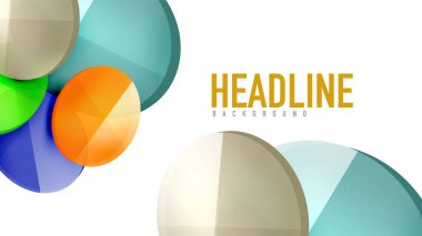 Modern geometrik sunum arka plan