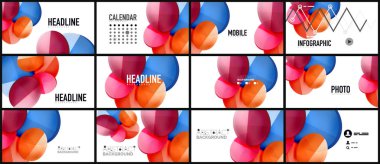 Modern geometrik sunum arka plan