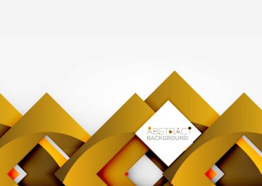 Işık Geometrik nesneyi kareler 3B alanı, arka plan