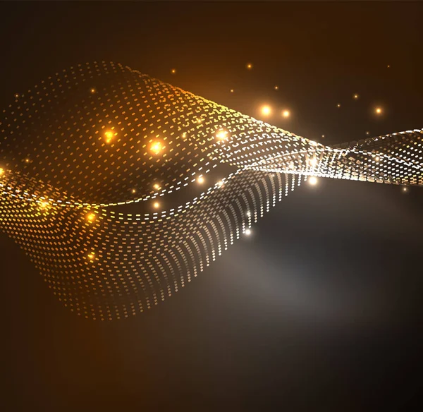 Vektör dalga parçacıklar arka plan