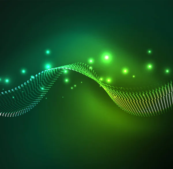 Vektör dalga parçacıklar arka plan