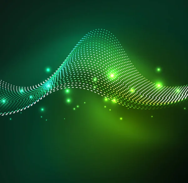 Vektör dalga parçacıklar arka plan