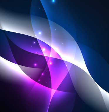 Neon ışıklı dalgalar