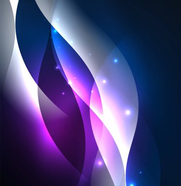 Neon ışıklı dalgalar