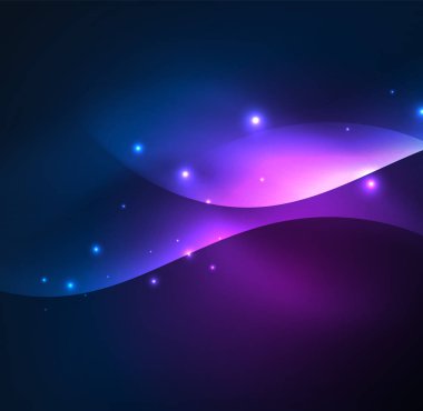 Neon ışıklı dalgalar