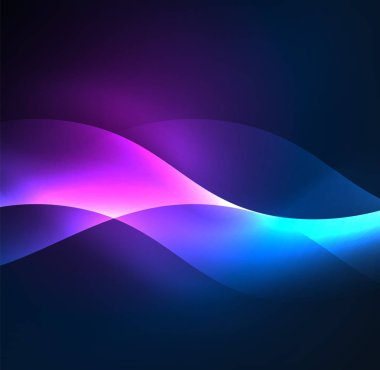 Neon ışıklı dalgalar