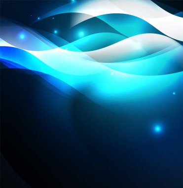 Neon ışıklı dalgalar