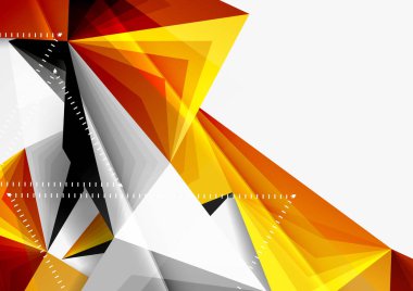 Vektör düşük Poli tarzı 3d üçgen çizgi