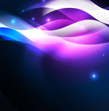 Neon ışıklı dalgalar