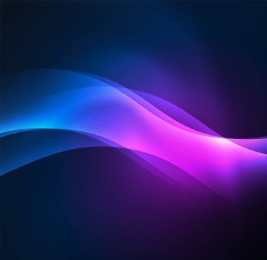 Neon ışıklı dalgalar