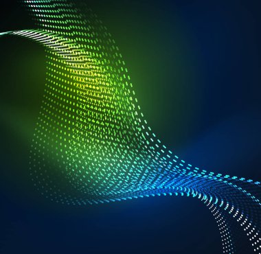 Vektör dalga parçacıklar arka plan