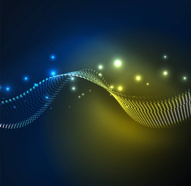 Vektör dalga parçacıklar arka plan