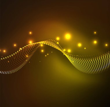 Vektör dalga parçacıklar arka plan