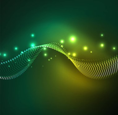 Vektör dalga parçacıklar arka plan