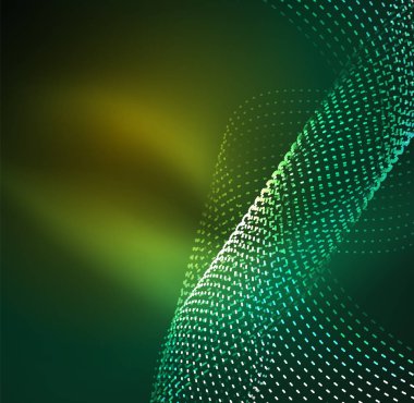 Vektör dalga parçacıklar arka plan