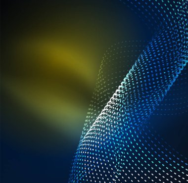 Vektör dalga parçacıklar arka plan