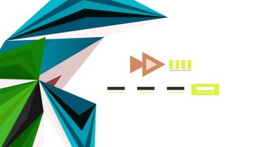 Modern üçgen sunu şablonu