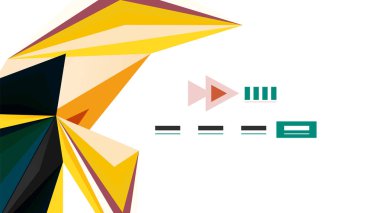 Modern üçgen sunu şablonu