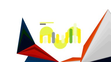 Modern üçgen sunu şablonu