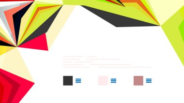 Modern üçgen sunu şablonu