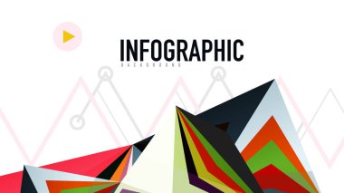 Modern üçgen sunu şablonu