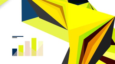 Modern üçgen sunu şablonu