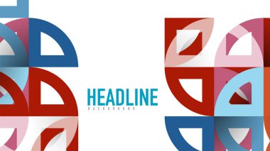 İş tanıtımı geometrik şablonu