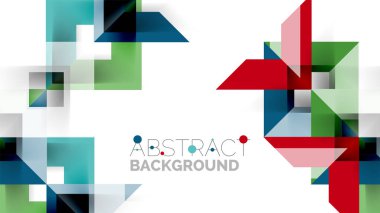 İş tanıtımı geometrik şablonu