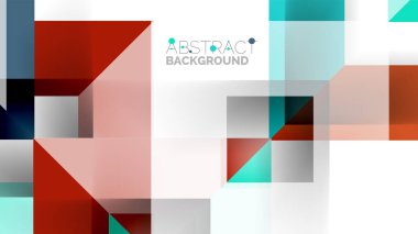 İş tanıtımı geometrik şablonu