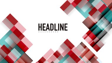 İş tanıtımı geometrik şablonu