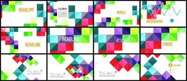 Modern geometrik sunum arka plan