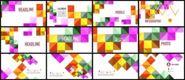 Modern geometrik sunum arka plan