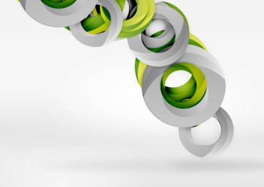 Modern 3d yüzük vektör arka plan