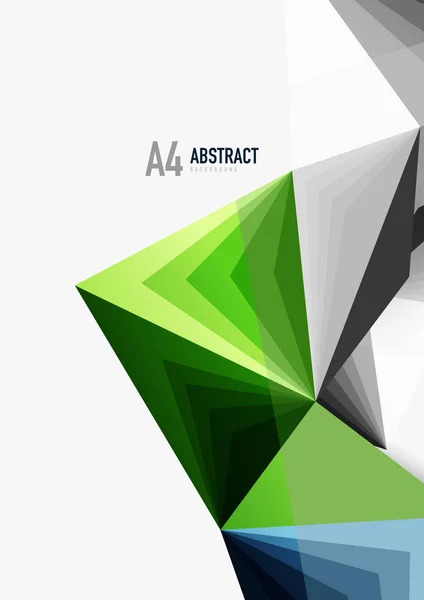 Vecteur low poly style 3d triangle ligne — Image vectorielle