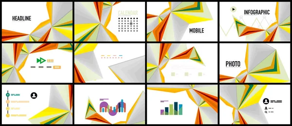 Modern üçgen sunu şablonu