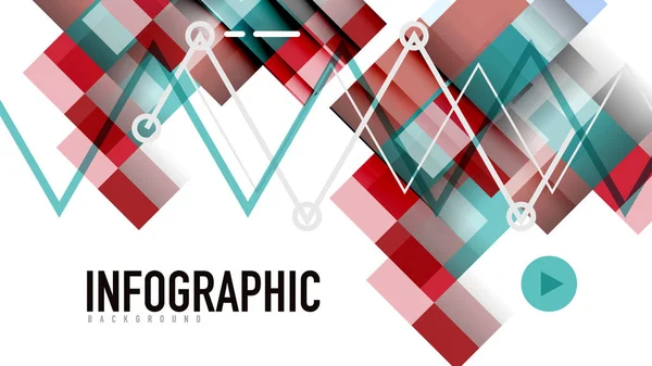 Geometryczne szablon prezentacji biznesowych — Wektor stockowy