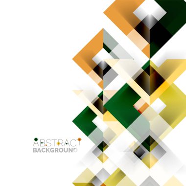 Beyaz Modern kare geometrik desen tasarım