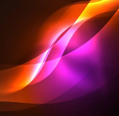 Neon ışıklı dalgalar