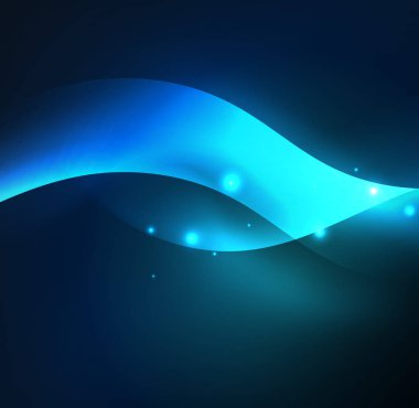 Neon ışıklı dalgalar