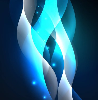 Neon ışıklı dalgalar