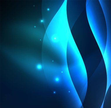 Neon ışıklı dalgalar