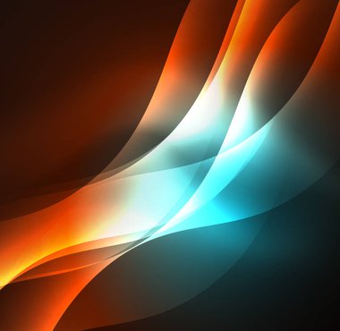 Neon ışıklı dalgalar