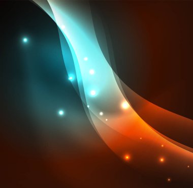 Neon ışıklı dalgalar