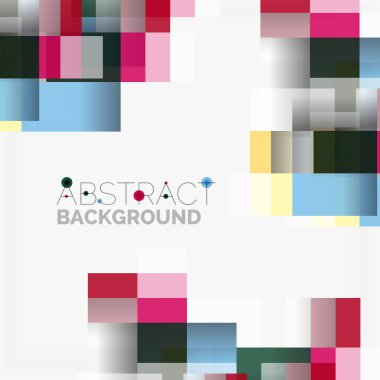 Soyut engeller şablon tasarım arka plan, beyaz, basit geometrik şekiller düz çizgiler ve dikdörtgenler