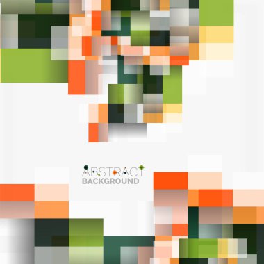 Soyut engeller şablon tasarım arka plan, beyaz, basit geometrik şekiller düz çizgiler ve dikdörtgenler