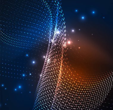 Vektör dalga parçacıklar arka plan