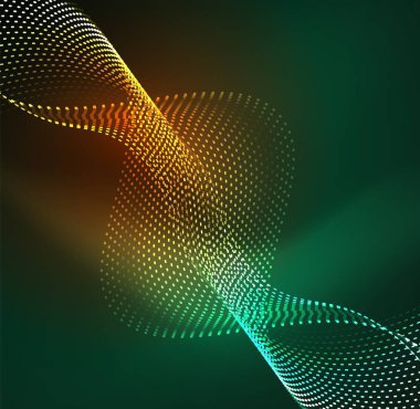 Vektör dalga parçacıklar arka plan