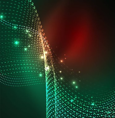 Vektör dalga parçacıklar arka plan